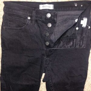 Madewell 9'' High-Rise Skinny Black Jeans Size 27